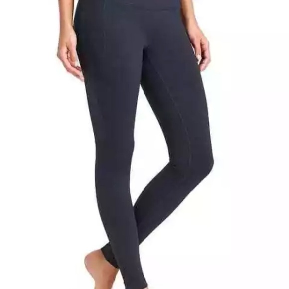 Athleta Pants - Athleta Navy Revelation Tights Women's size Small Tall Navy Blue Workout Yoga
